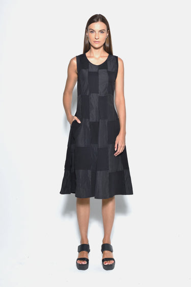 Sleeveless Chessboard dress - SIMPLY MILA Modern Chic Timeless Women's Clothing