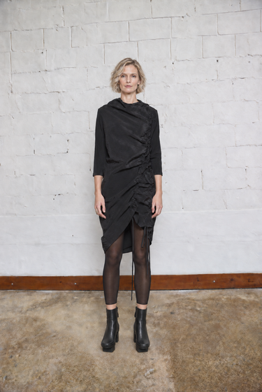 Double Ruch dress