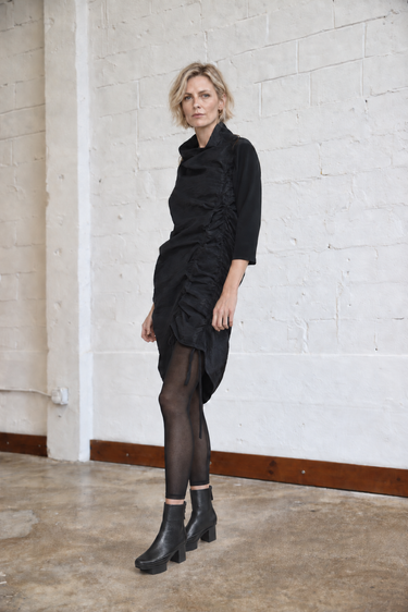 Double Ruch dress