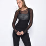 Raven Mesh top - SIMPLY MILA Modern Chic Timeless Women's Clothing