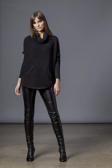 Texture Cowl Sweater